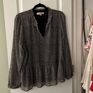 Loft Women’s peplum top blouse